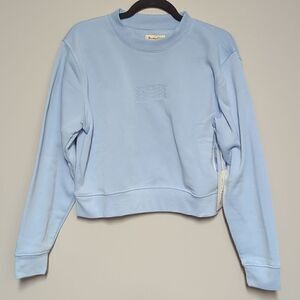 NWT Brooklyn Cloth Blue Self Love Club Cropped Sweatshirt